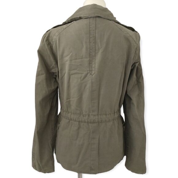 Y2K GAP Womens Army Jacket XS Chore Utility Military Barn Khaki Grunge Field - Picture 4 of 16
